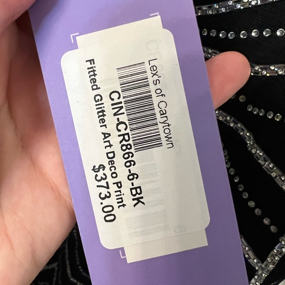 Ladivine black and silver rhinestone dress - Picture 3 of 4